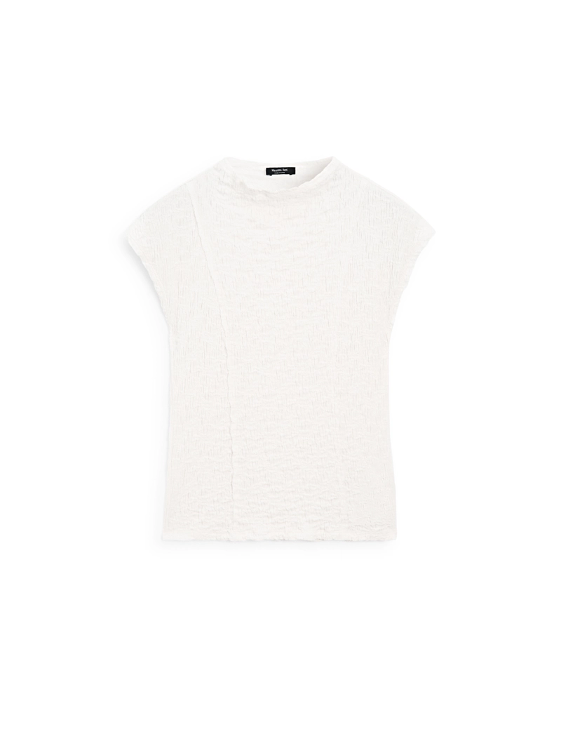 Майка без рукавов с собранными деталями