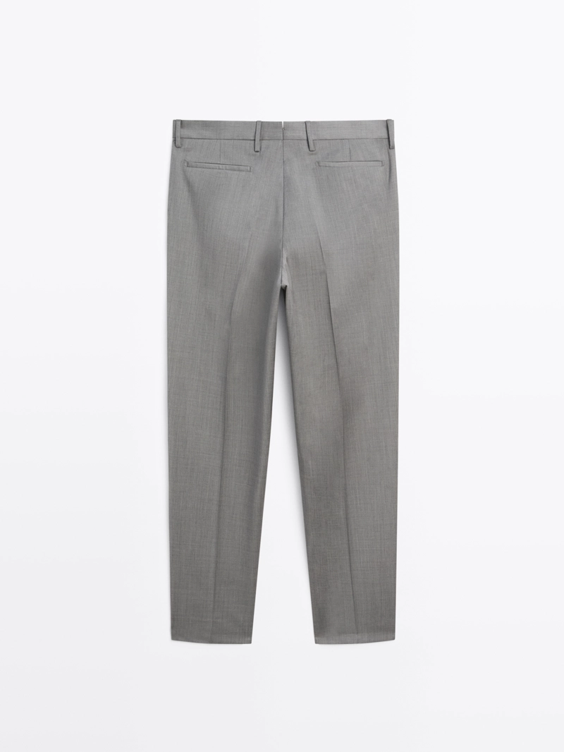 Брюки костюмные из 100% шерсти