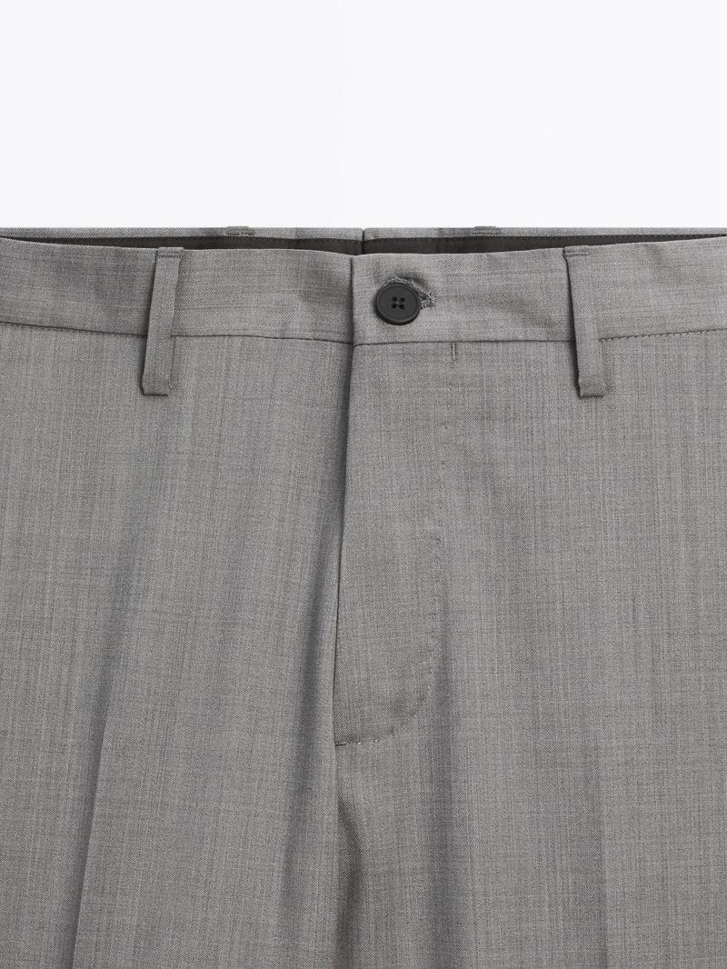 Брюки костюмные из 100% шерсти