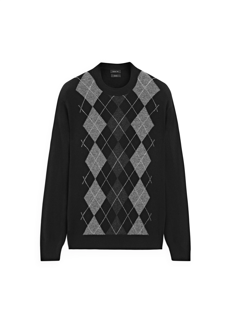 Водолазка с аранами из 100% шерсти