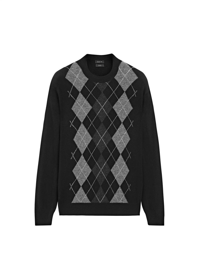 Водолазка с аранами из 100% шерсти