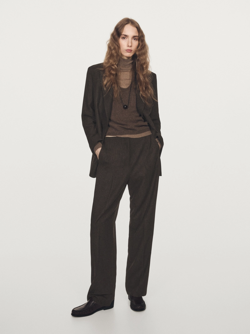 Пиджак из 100% шерсти с лацканами