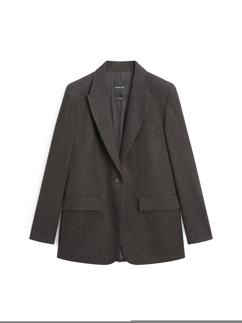 Пиджак из 100% шерсти с лацканами