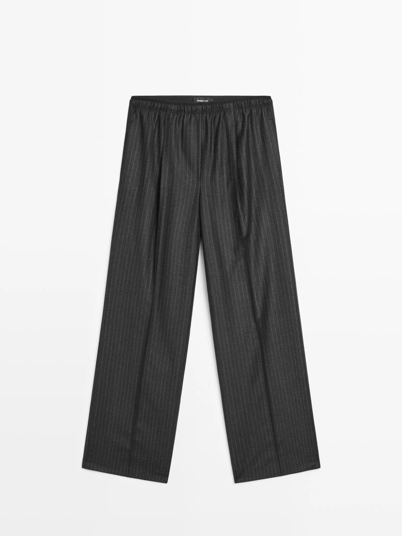 Брюки с рельефными полосками darted