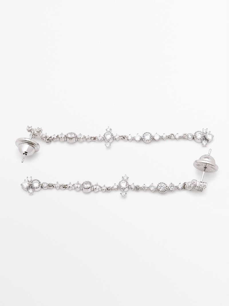 Серьги с кристаллами