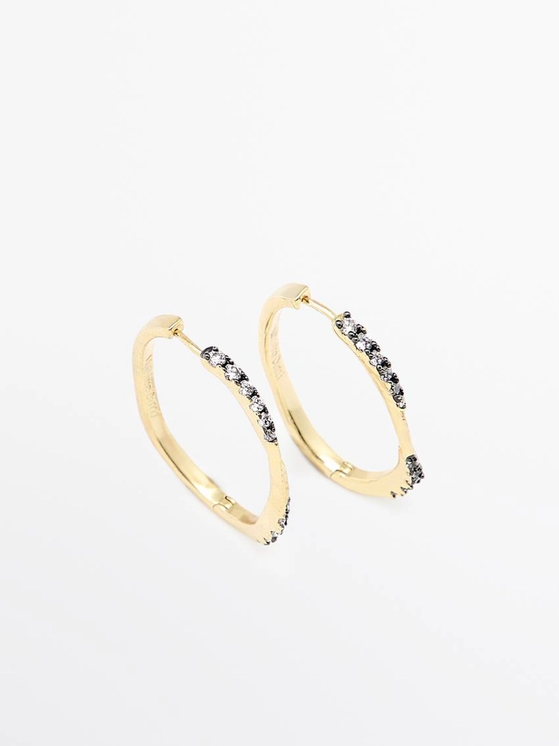 Серьги с кристаллами