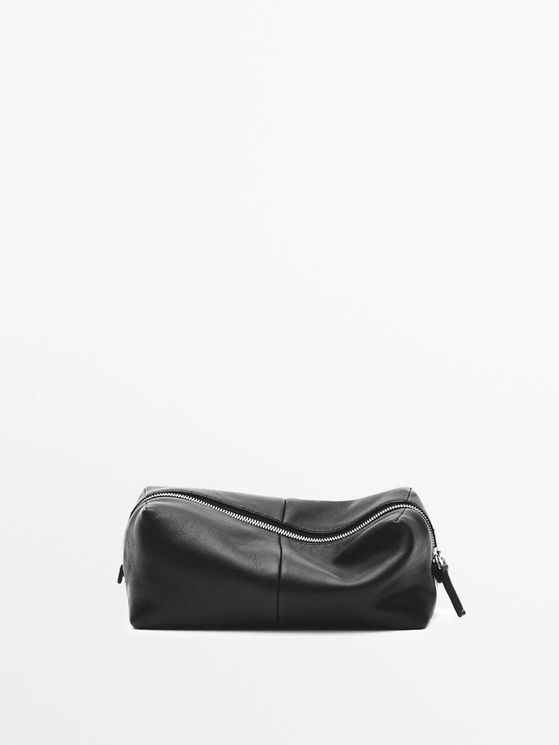 Туалетная сумка из натуральной кожи