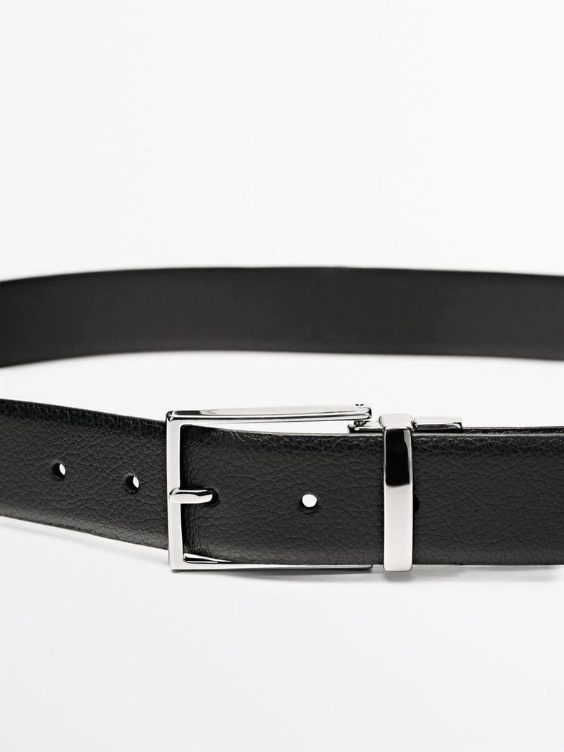 Реверсивный ремень из натуральной кожи наппа