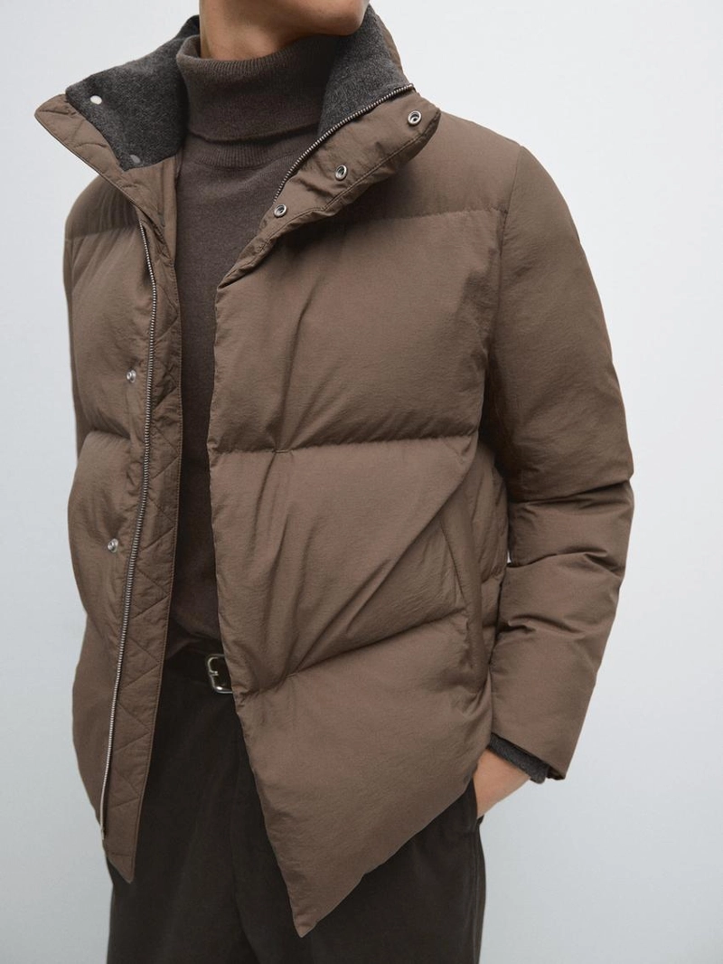 Пуховик с водоотталкивающим покрытием