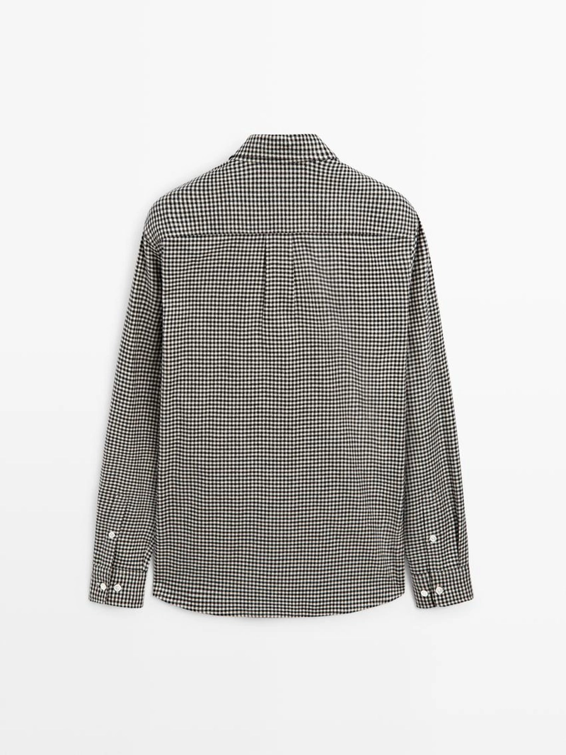 Рубашка в клетку из 100% хлопка