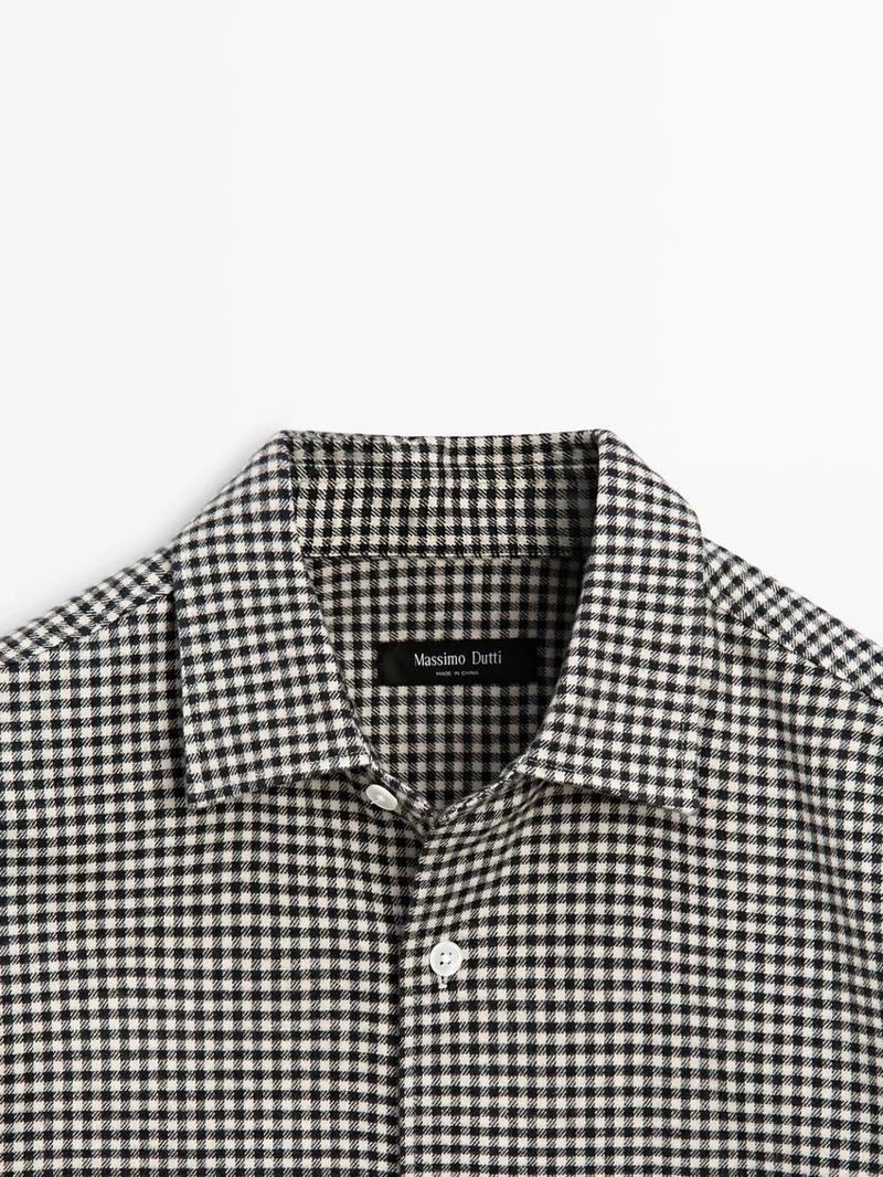 Рубашка в клетку из 100% хлопка