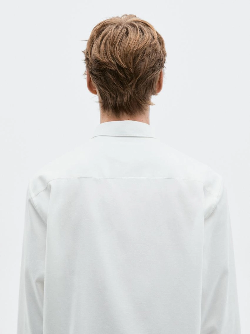 Рубашка из хлопкового смесового материала regular fit - limited