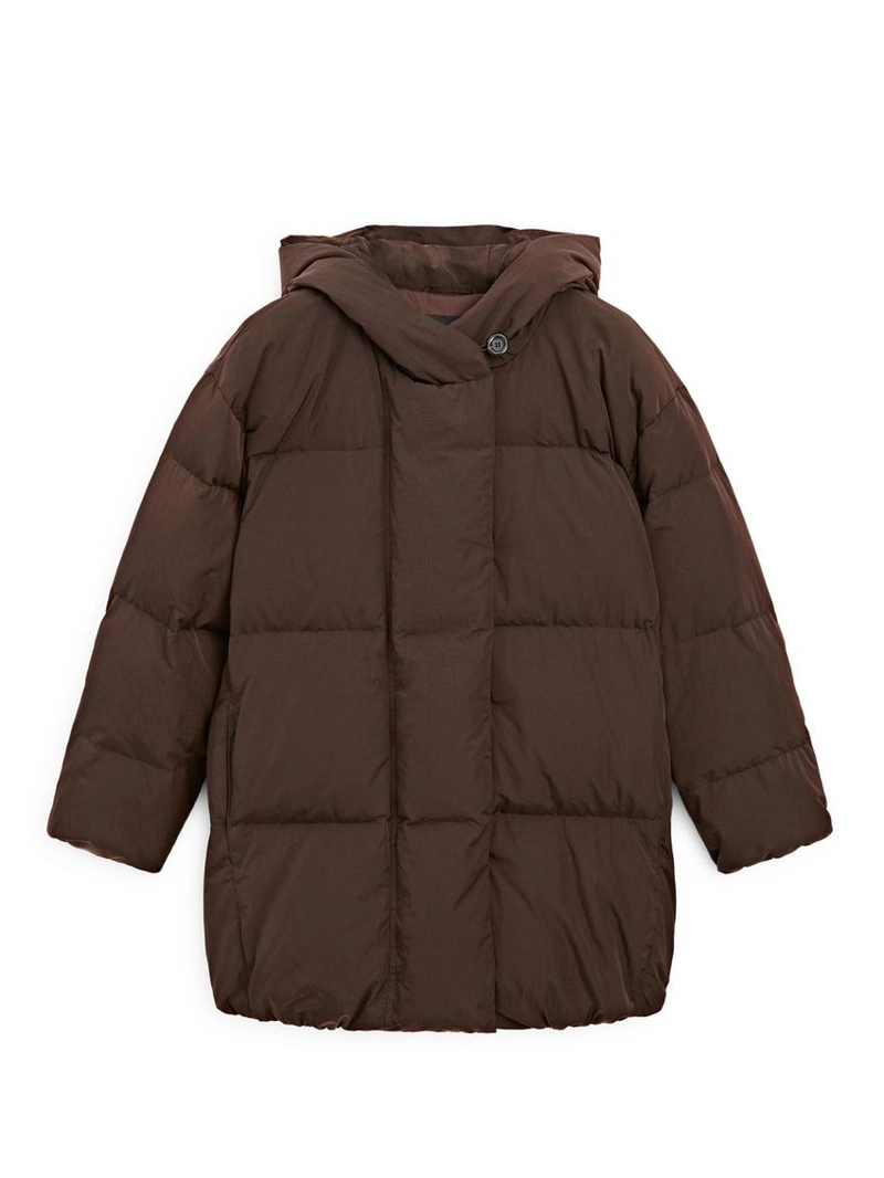 Стеганая куртка с капюшоном