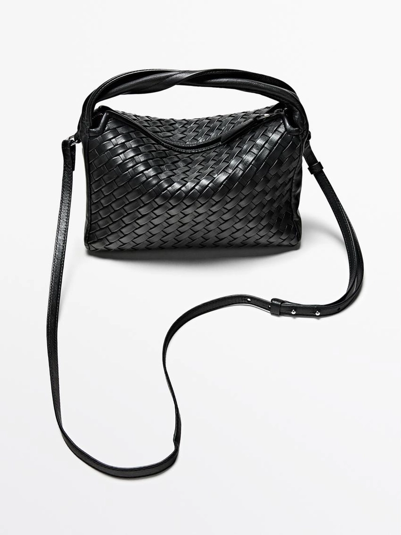 Сумка изготовленная из овечьей кожи с отделкой из наппы