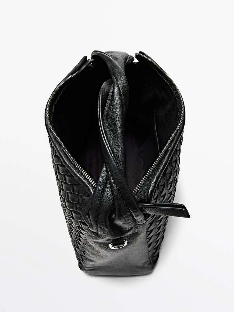 Сумка изготовленная из овечьей кожи с отделкой из наппы