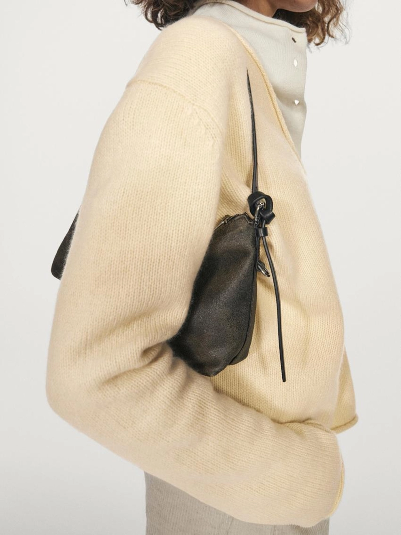 Свитер с v-образным вырезом из 100% шерсти