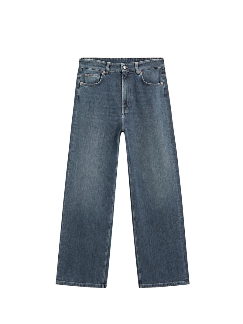 Джинсы свободного кроя средней посадки