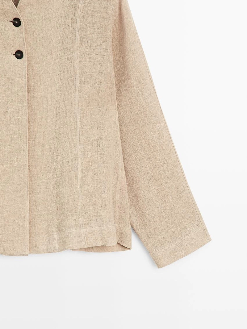 Рубашка-овершерт из шерстяной смеси с видимыми пуговицами