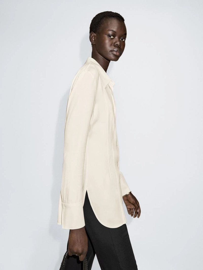 Рубашка с узким кроем