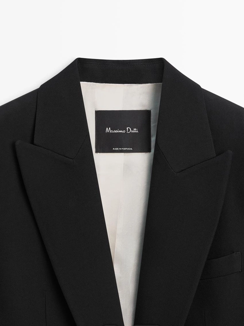 Пиджак из креповой ткани для костюма