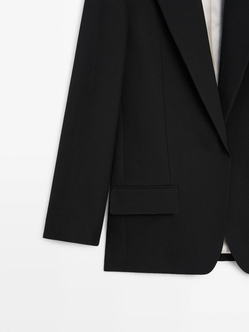 Пиджак из креповой ткани для костюма