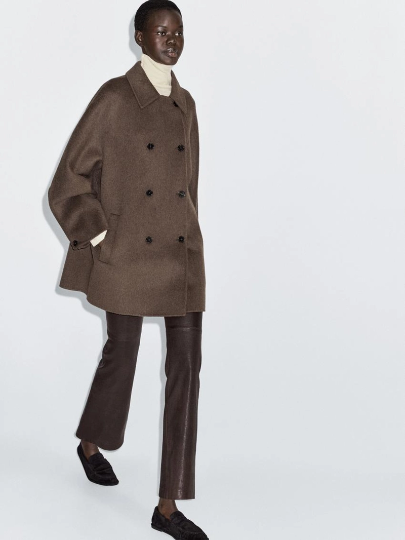 Пальто из шерстяной смеси на две пуговицы