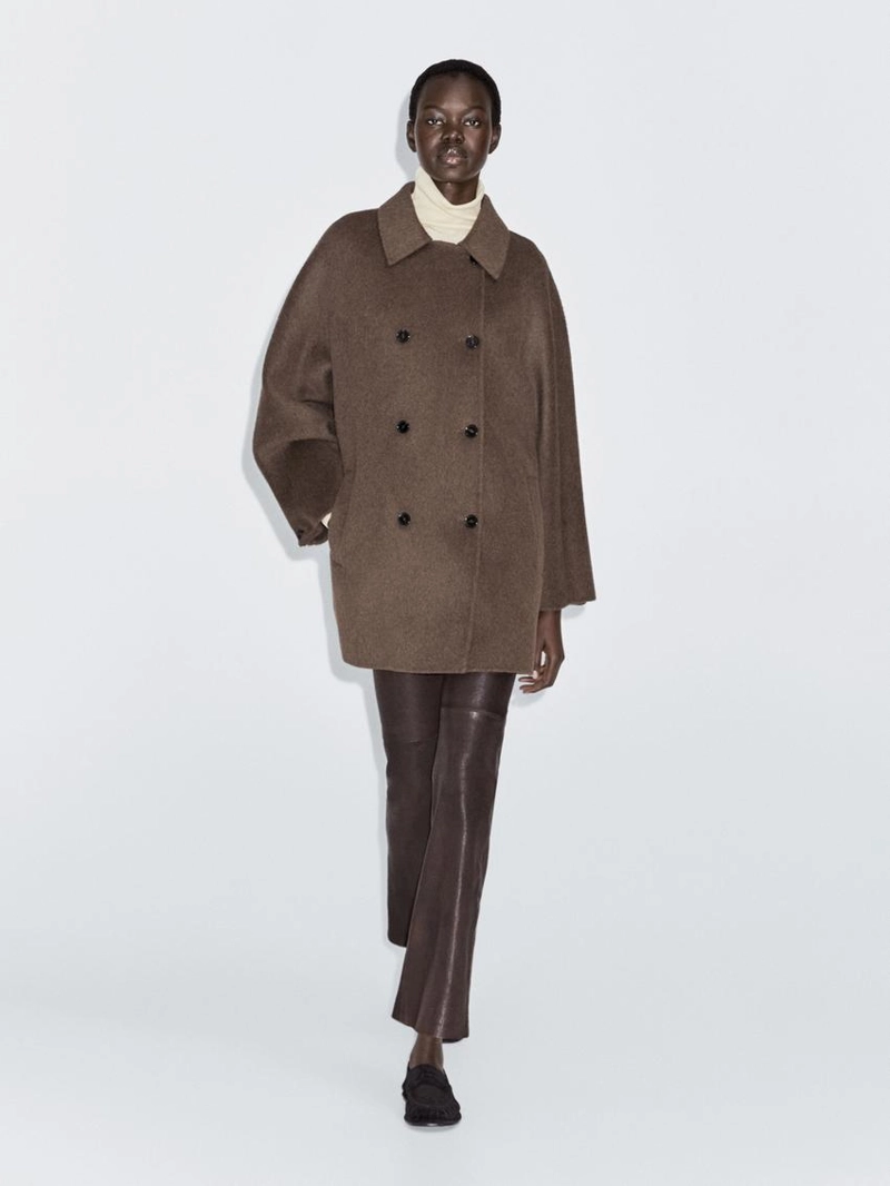 Пальто из шерстяной смеси на две пуговицы