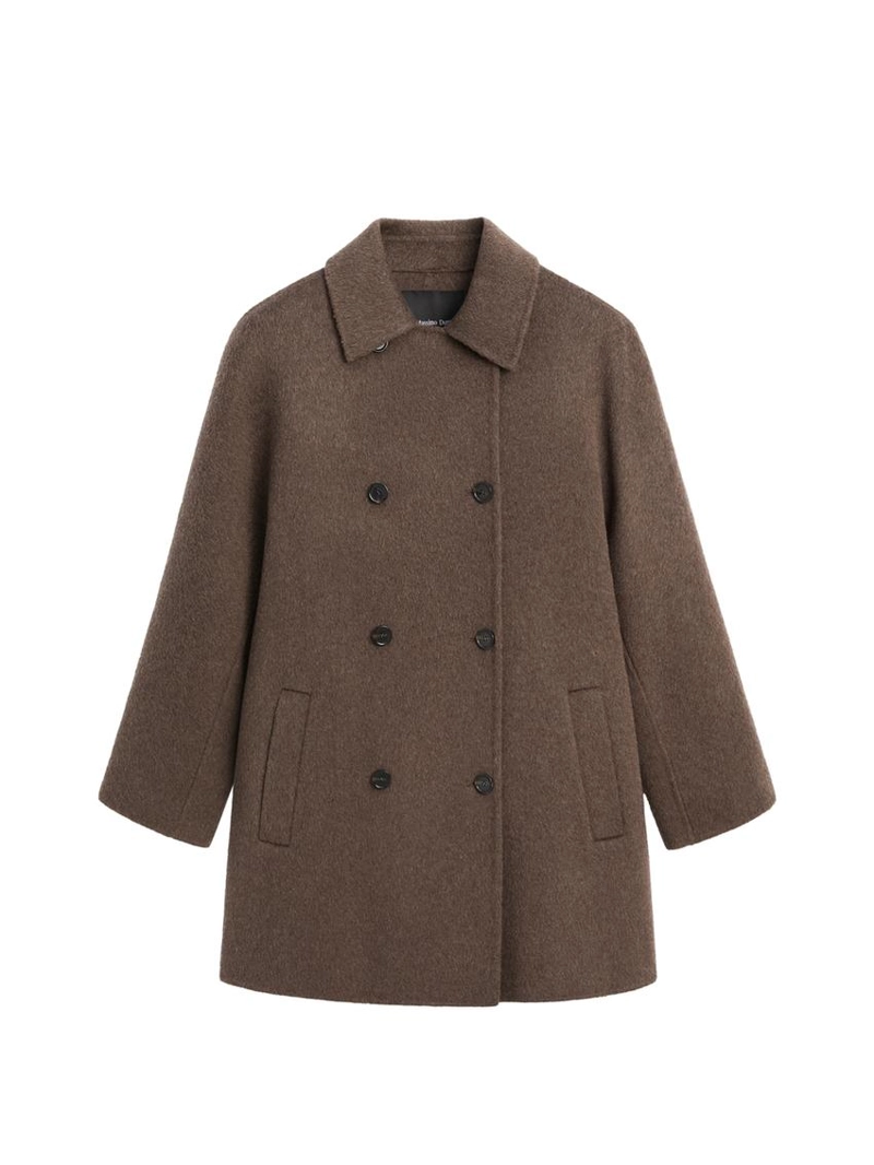 Пальто из шерстяной смеси на две пуговицы