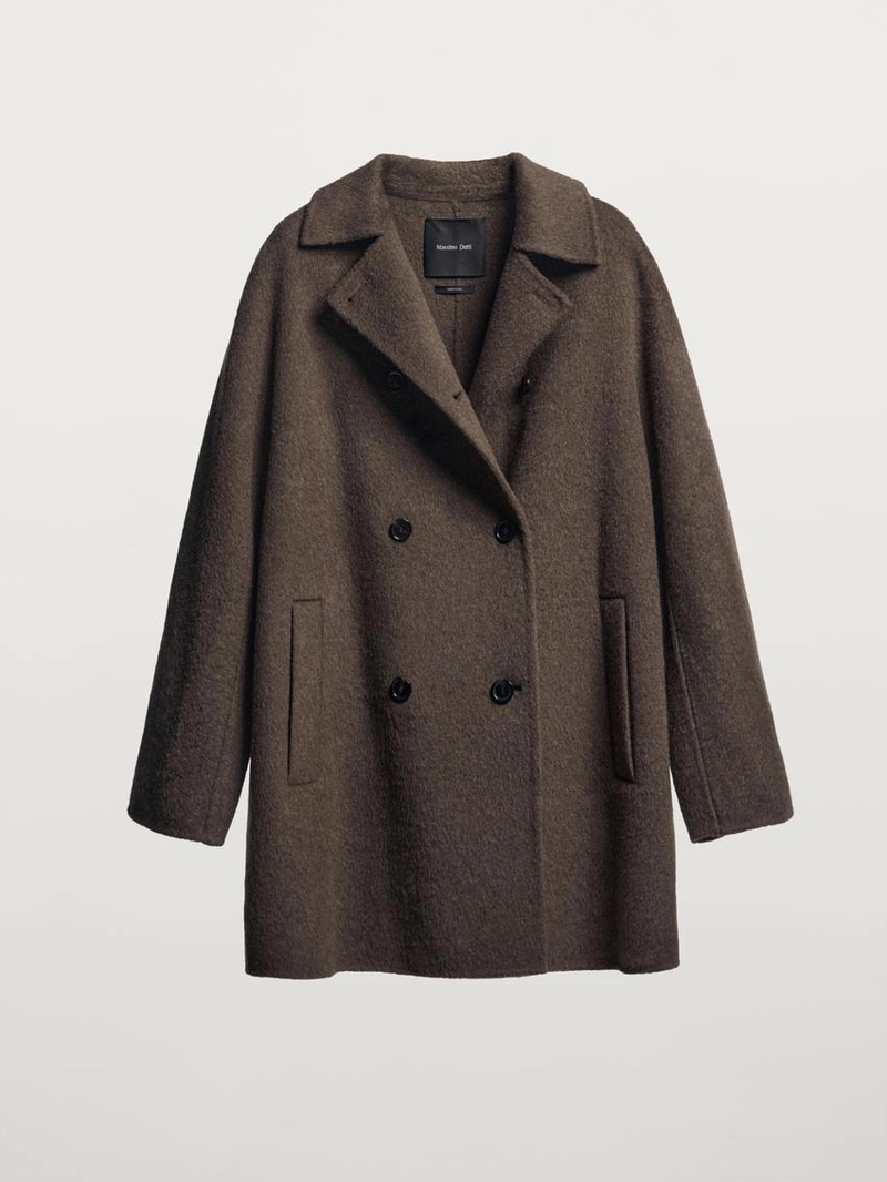 Пальто из шерстяной смеси на две пуговицы