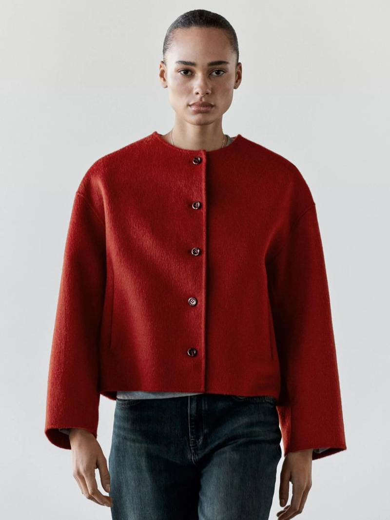 Пиджак из шерстяной смеси с швами