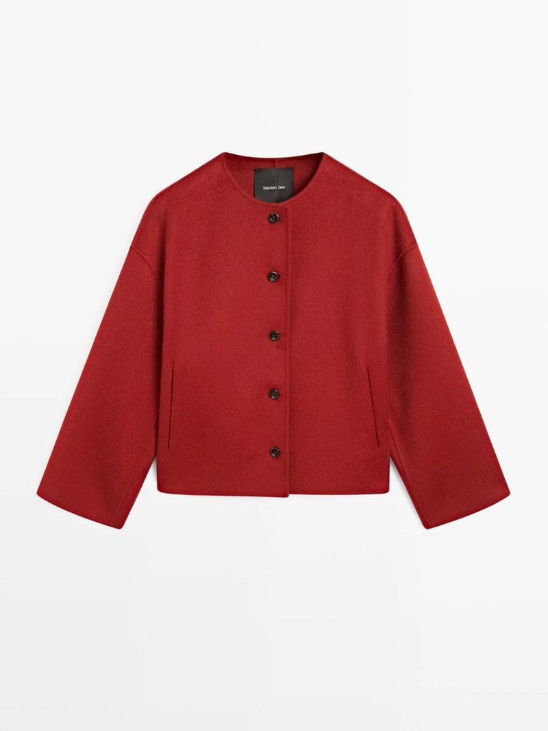 Пиджак из шерстяной смеси с швами