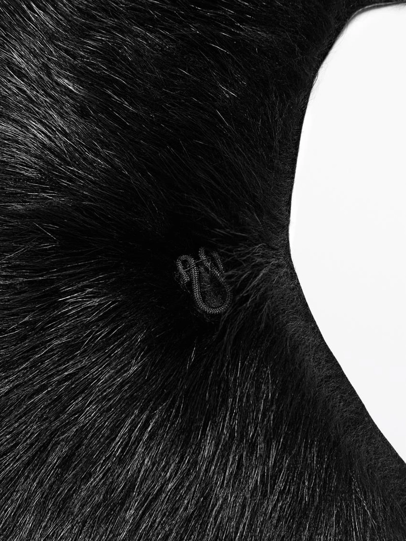 Воротник из меха ягненка