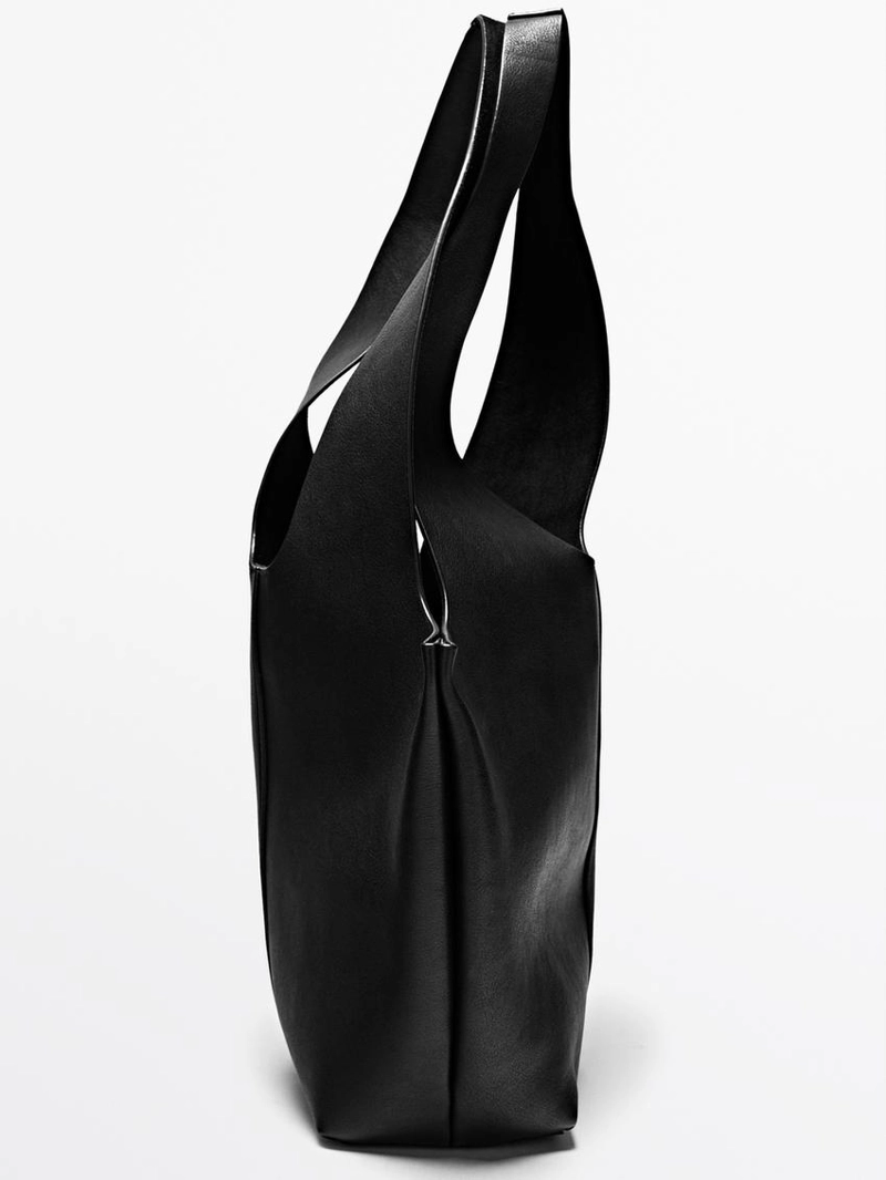 Сумка для покупок из кожи нубука