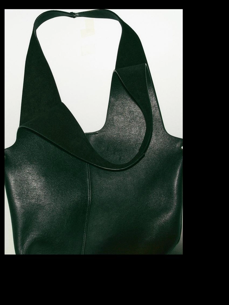 Сумка для покупок из кожи нубука