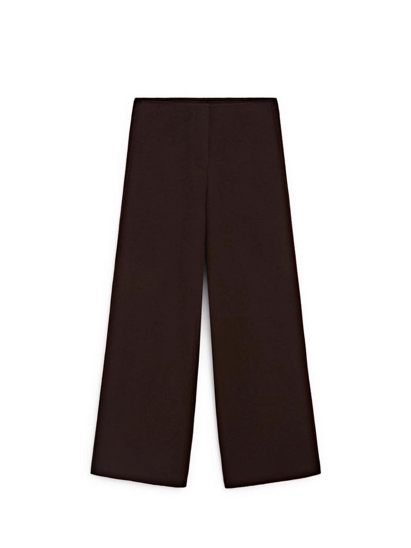 Брюки прямого кроя из шерсти