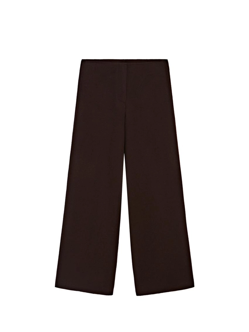 Брюки прямого кроя из шерсти