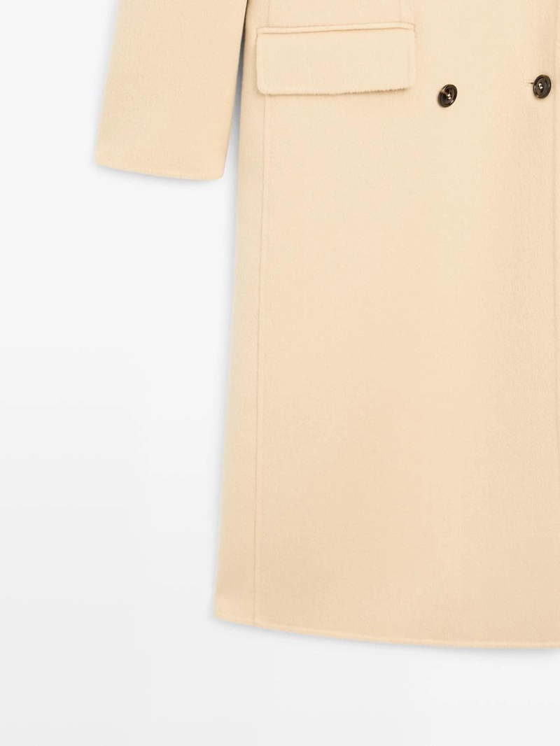 Пальто из шерстяной смеси с застежкой на запах