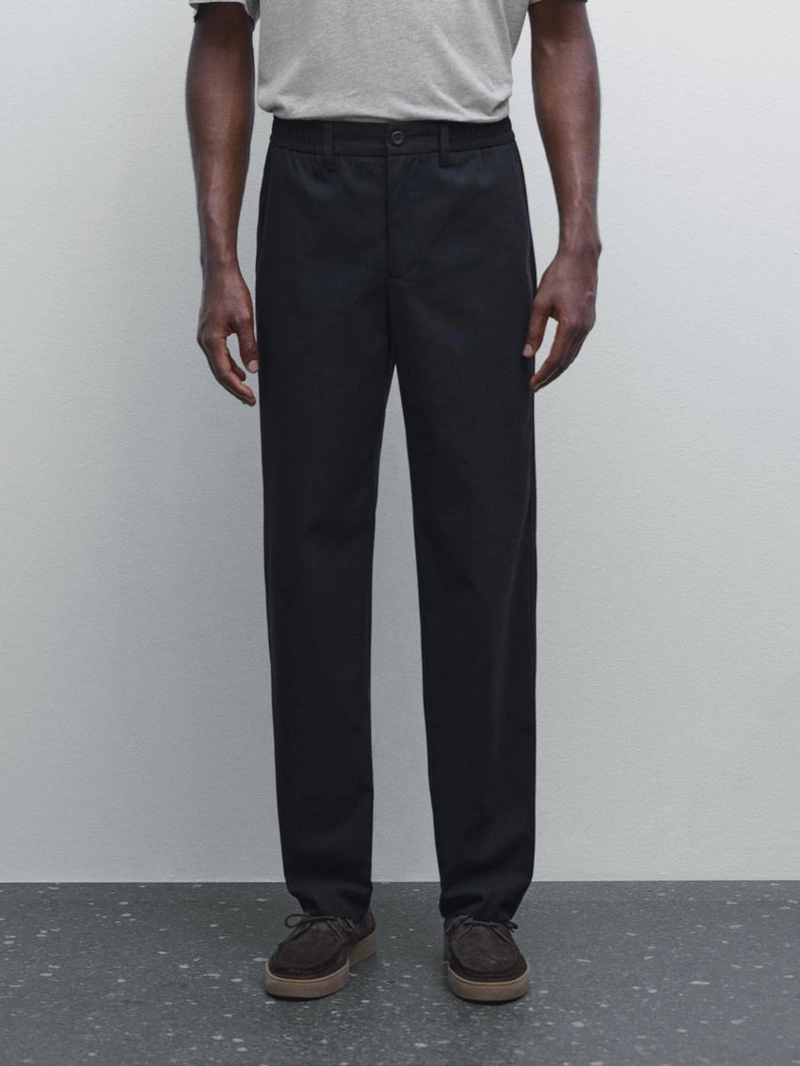 Брюки с кроем джоггер из 100% хлопка