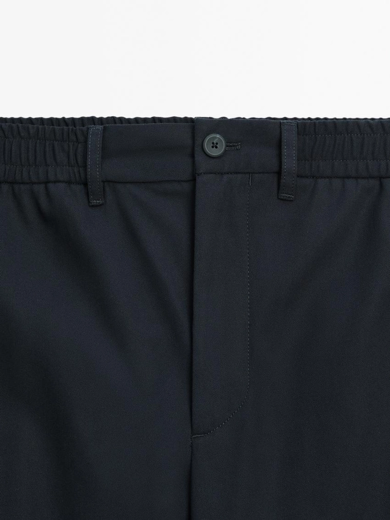 Брюки с кроем джоггер из 100% хлопка