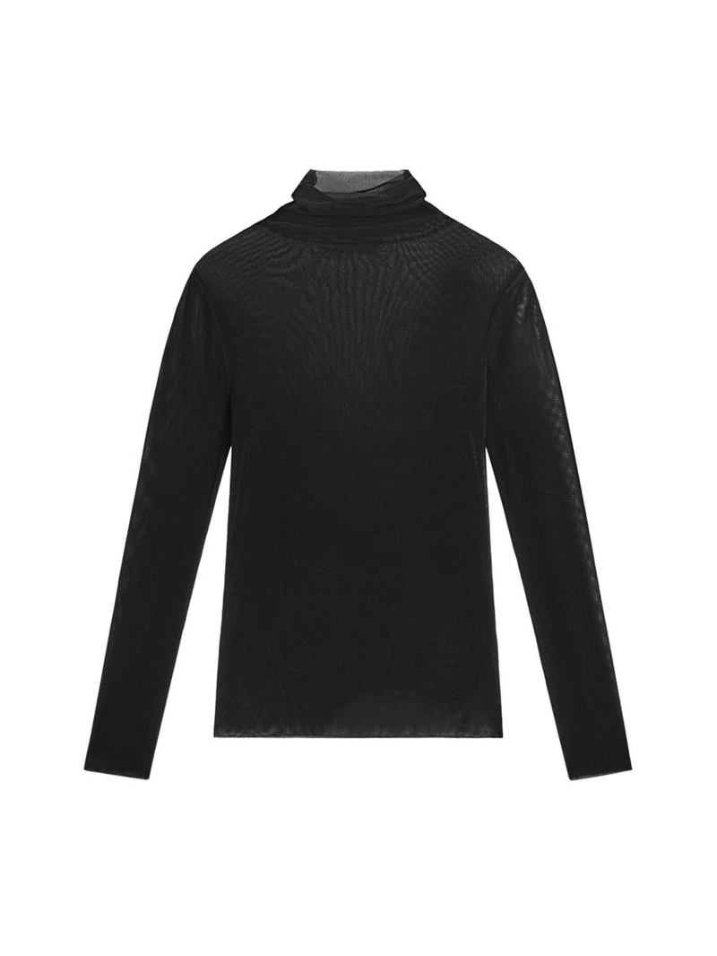 Прозрачная длиннорукавная футболка