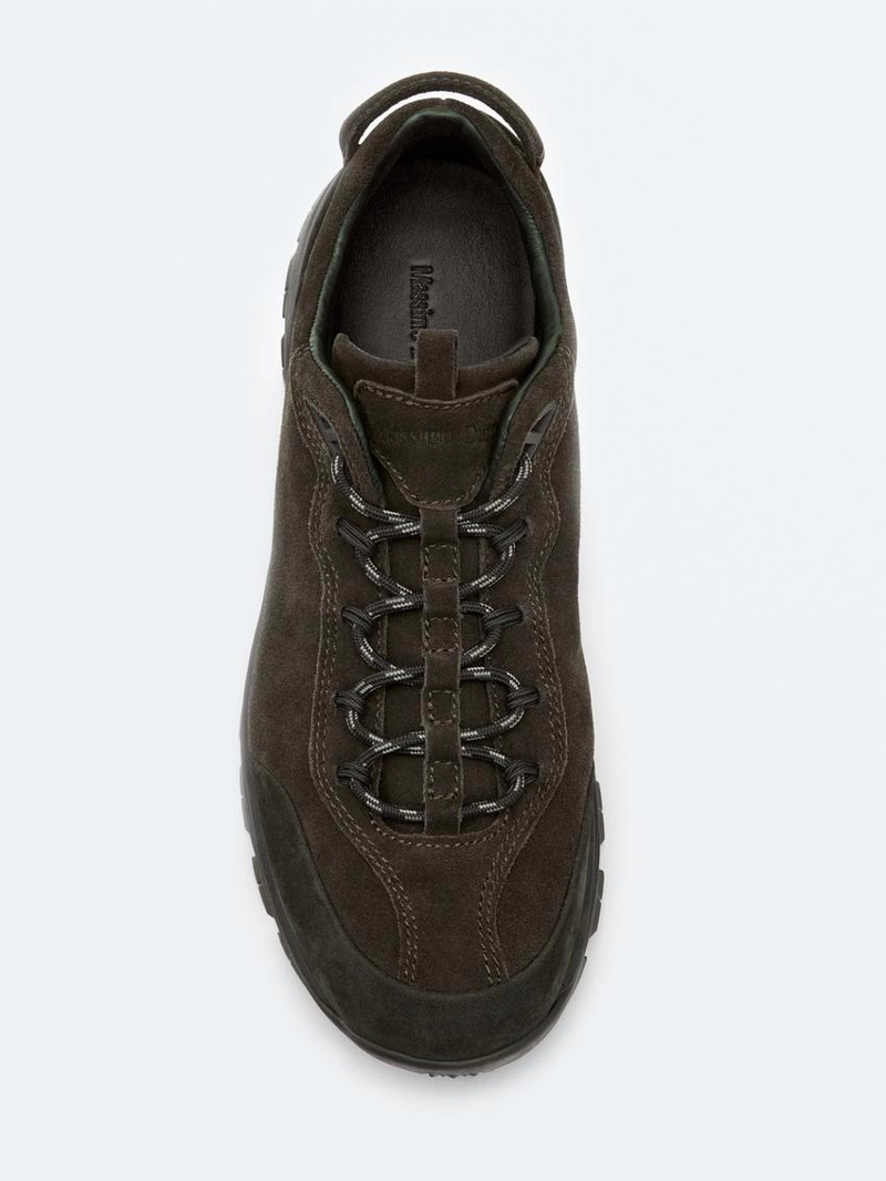 Технические кроссовки с кожаными вставками