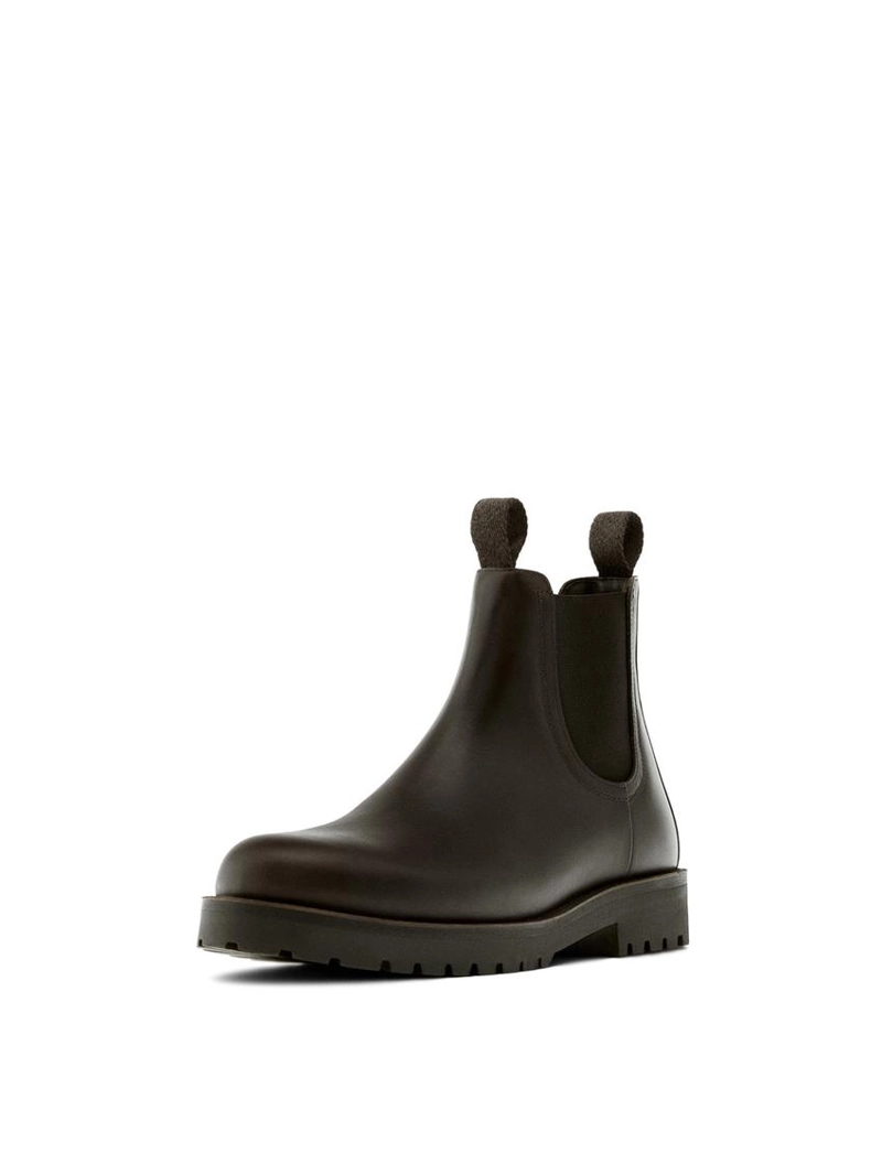 Челси ботинки из разделанной кожи