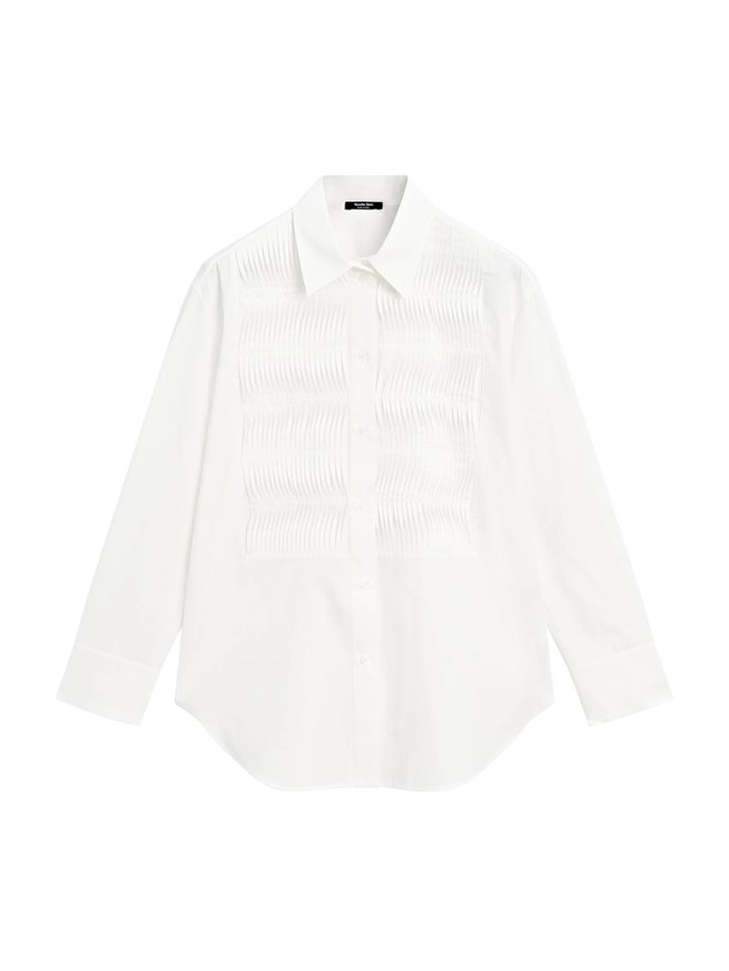 Рубашка из 100% хлопка с деталями на груди