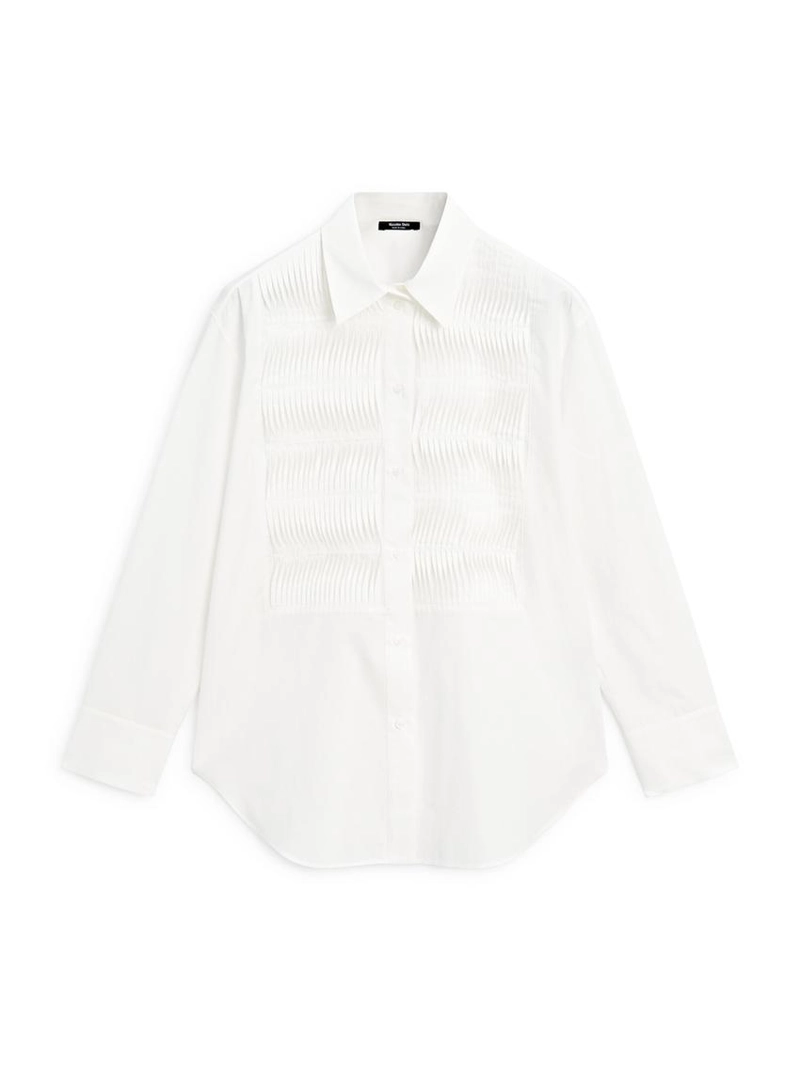 Рубашка из 100% хлопка с деталями на груди