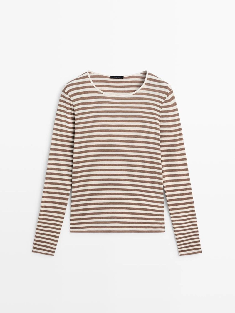 Футболка в полоску из 100% хлопка