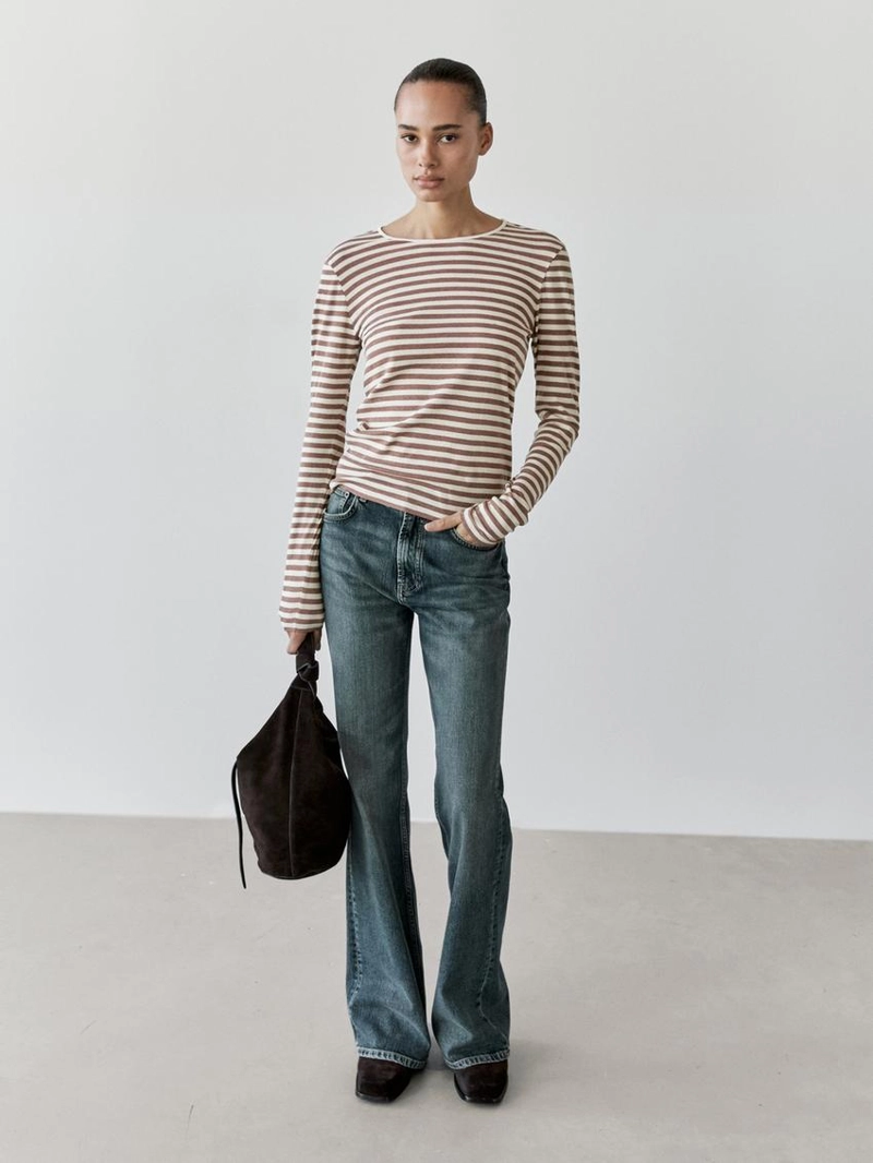 Футболка в полоску из 100% хлопка