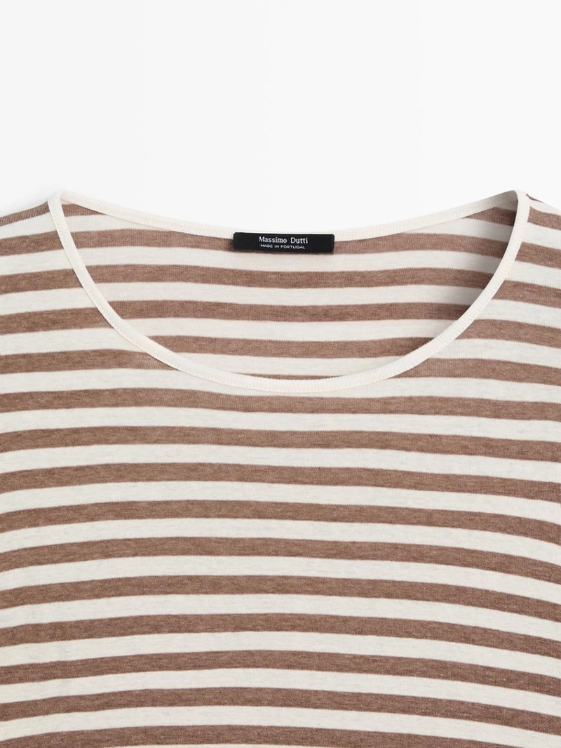 Футболка в полоску из 100% хлопка