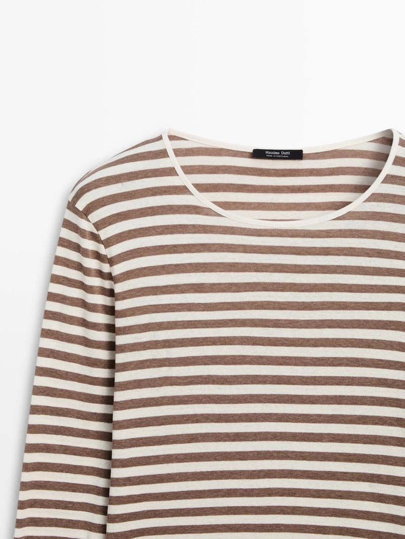 Футболка в полоску из 100% хлопка