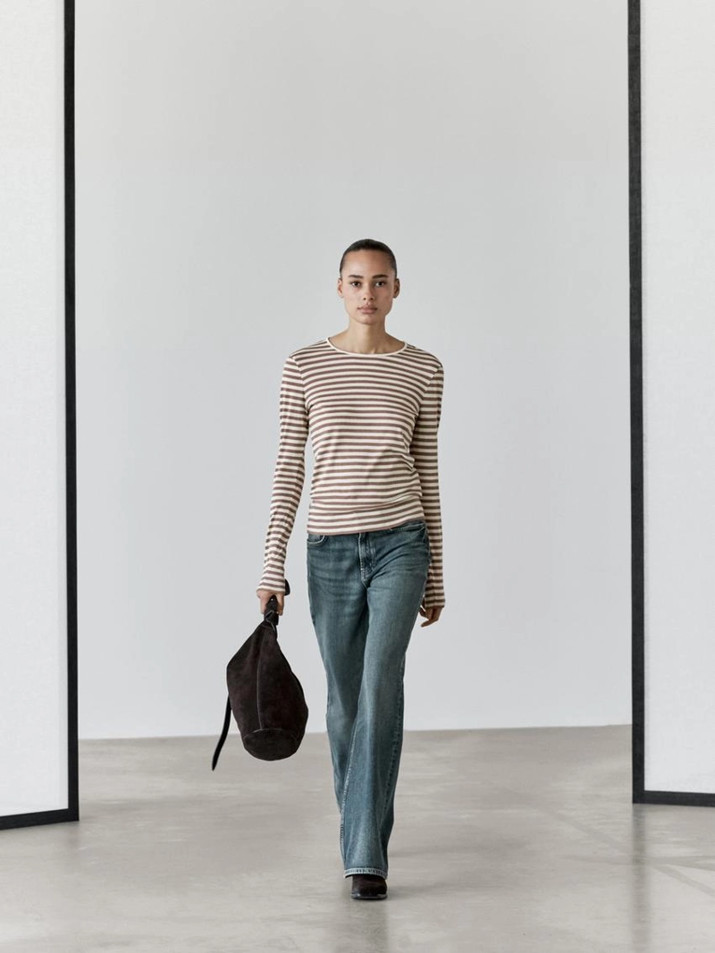 Футболка в полоску из 100% хлопка