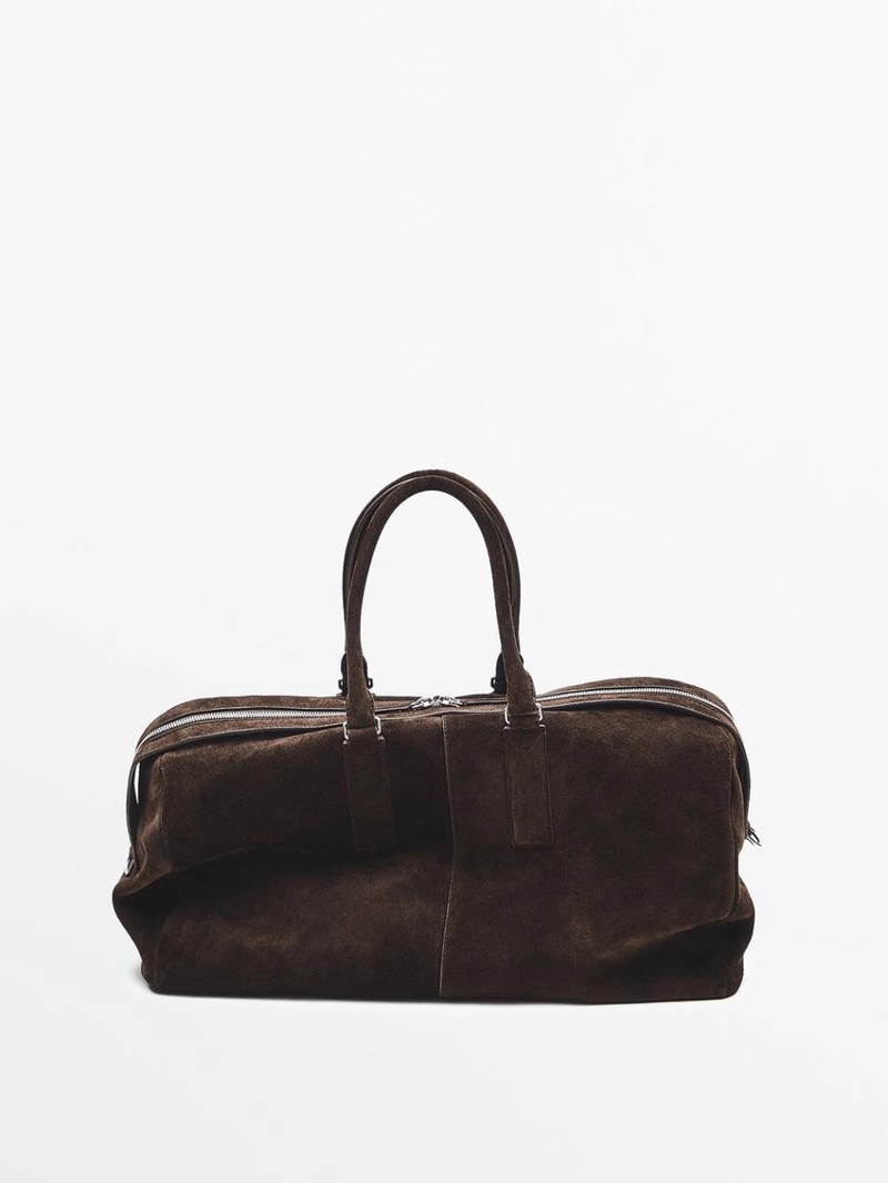 Сумка для путешествий из замши